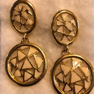 Gold tone earrings